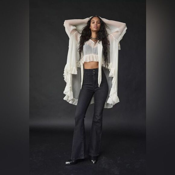 Free People Jayde High-Rise Flare Jeans NWT - Picture 1 of 5
